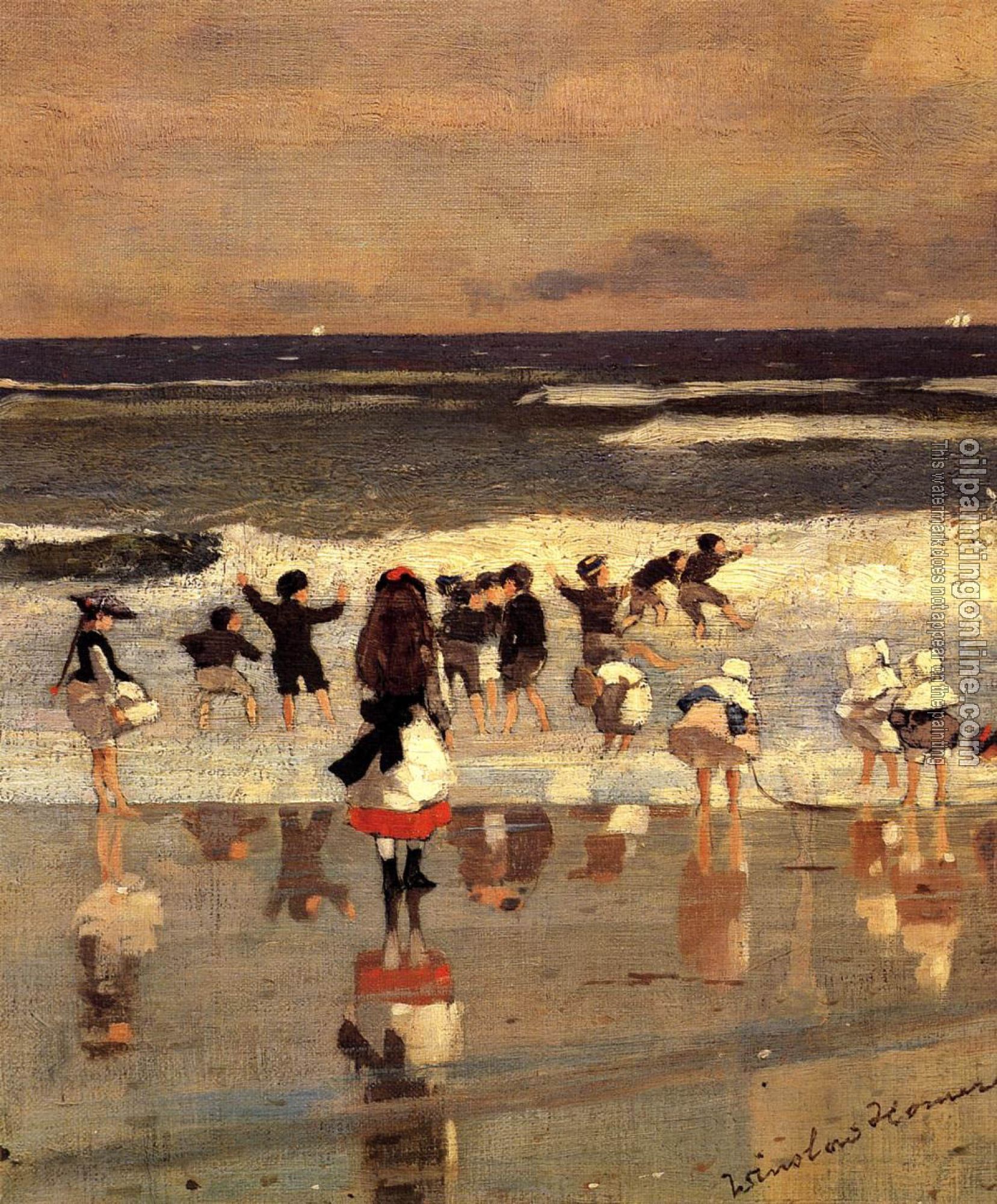 Homer, Winslow - Beach Scene